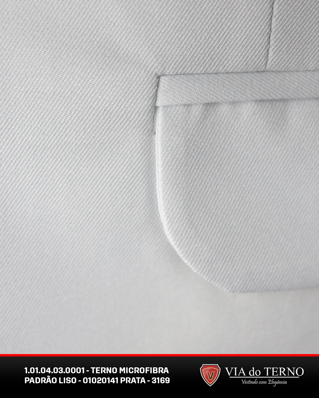 05 terno slim comfort prata microfibra