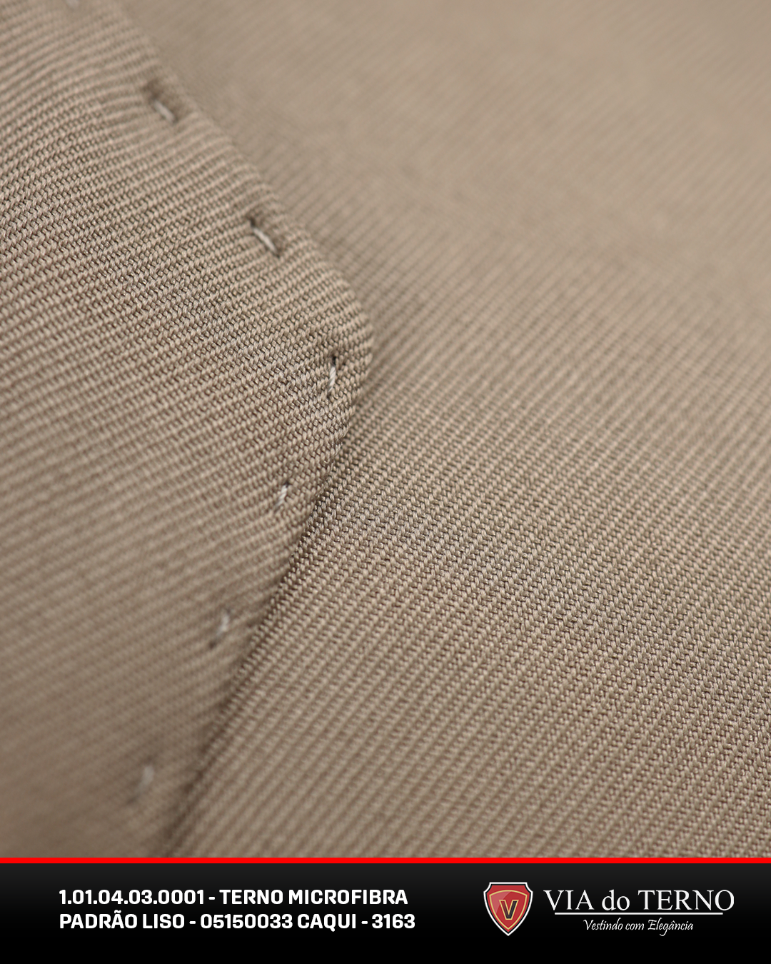03 terno slim comfort caqui microfibra