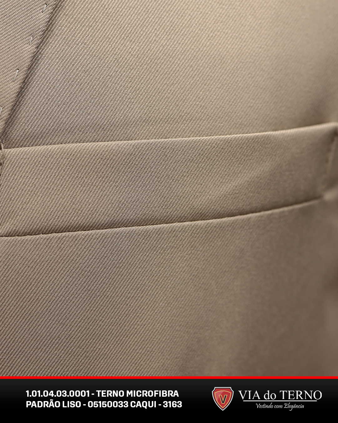 04 terno slim comfort caqui microfibra