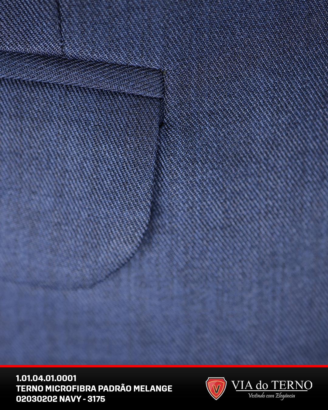 06 terno slim azul navy melange microfibra