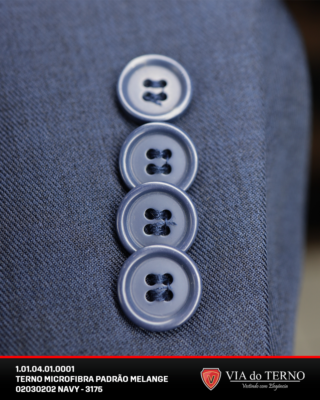 07 terno slim azul navy melange microfibra