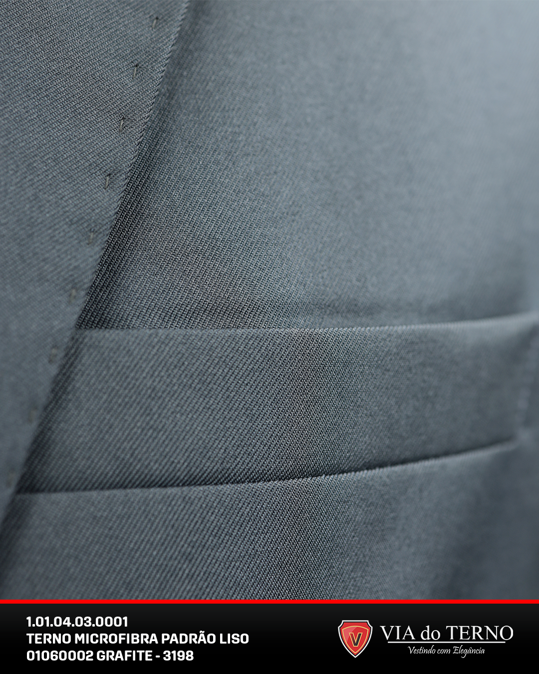 06 terno slim grafite microfibra