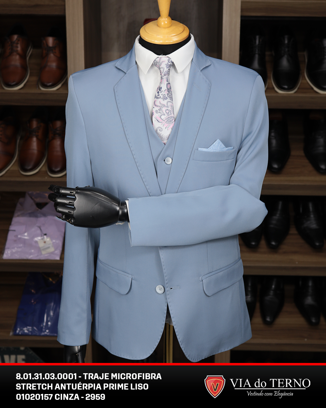 01 traje completo azul serenity slim comfort microfibra