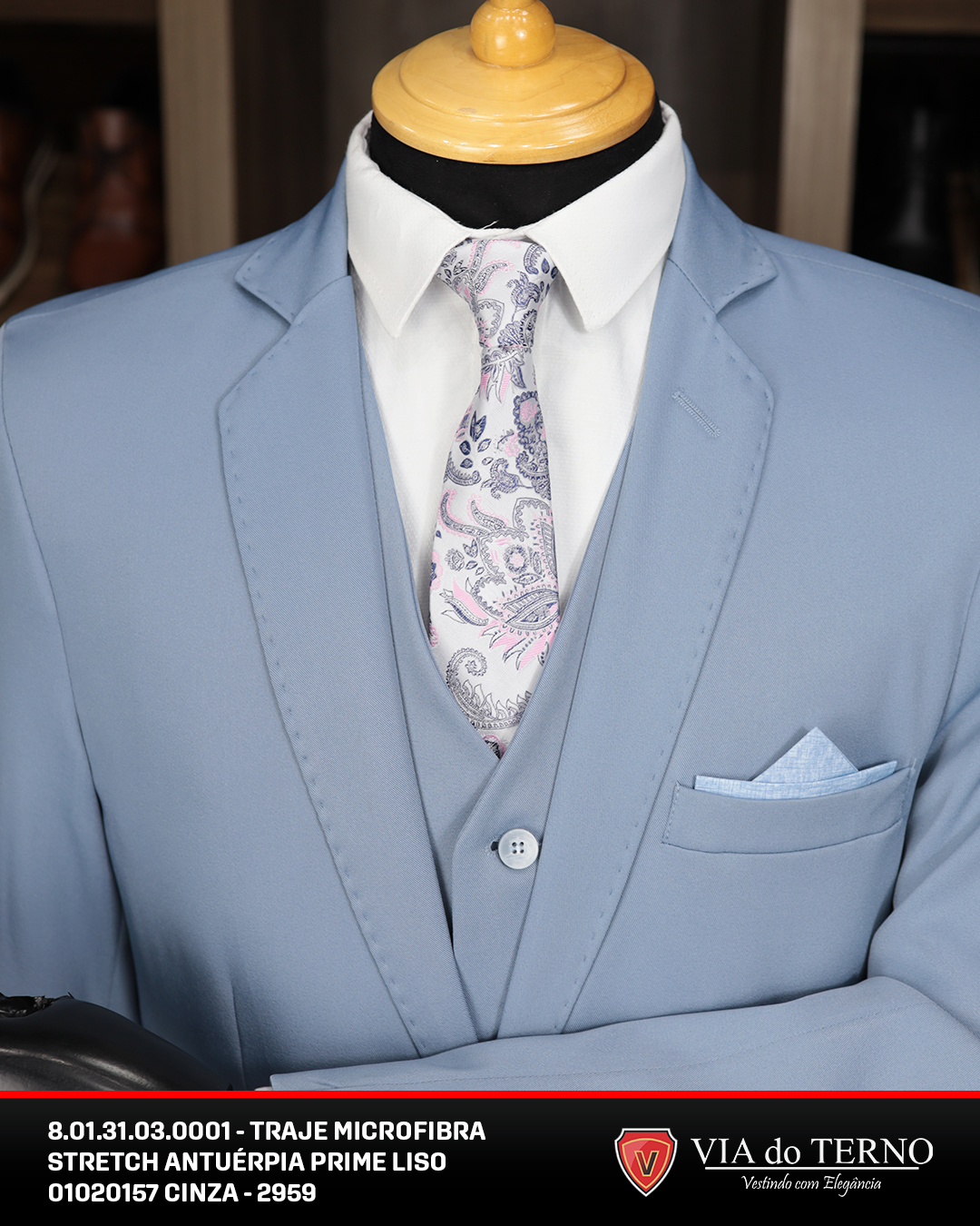 02 traje completo azul serenity slim comfort microfibra