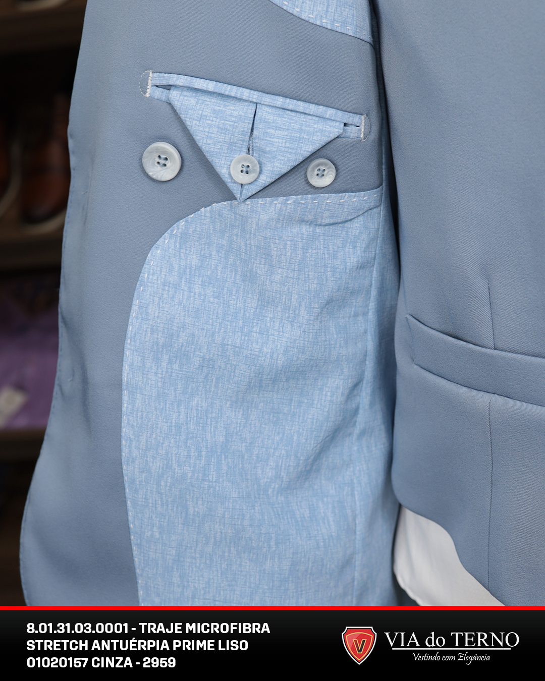 06 traje completo azul serenity slim comfort microfibra